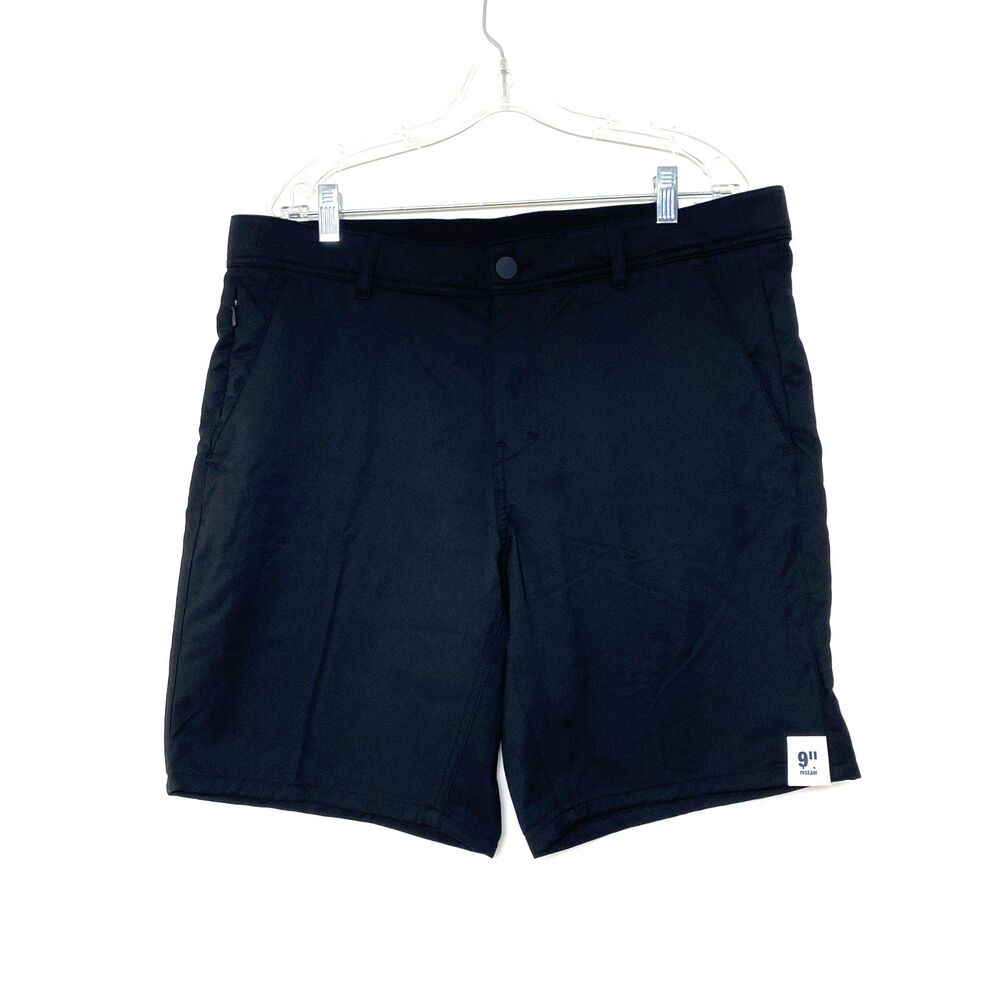 George Moisture Wicking Shorts Mens Size 36 Black Above The Knee 9" Casual